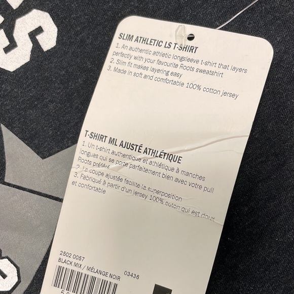 *NEW* ROOTS athletic long sleeve shirt - Picture 6 of 6